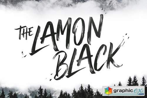 The Lamon Black - Brush Font