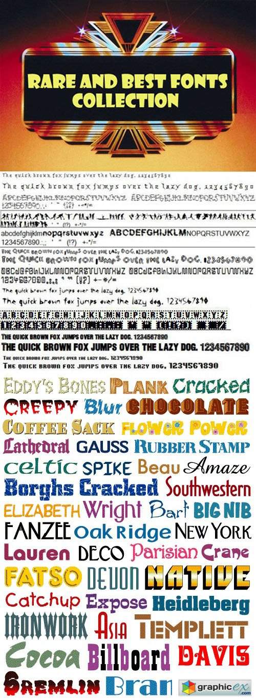 Mega Fonts Collection - 9479 Awesome Fonts