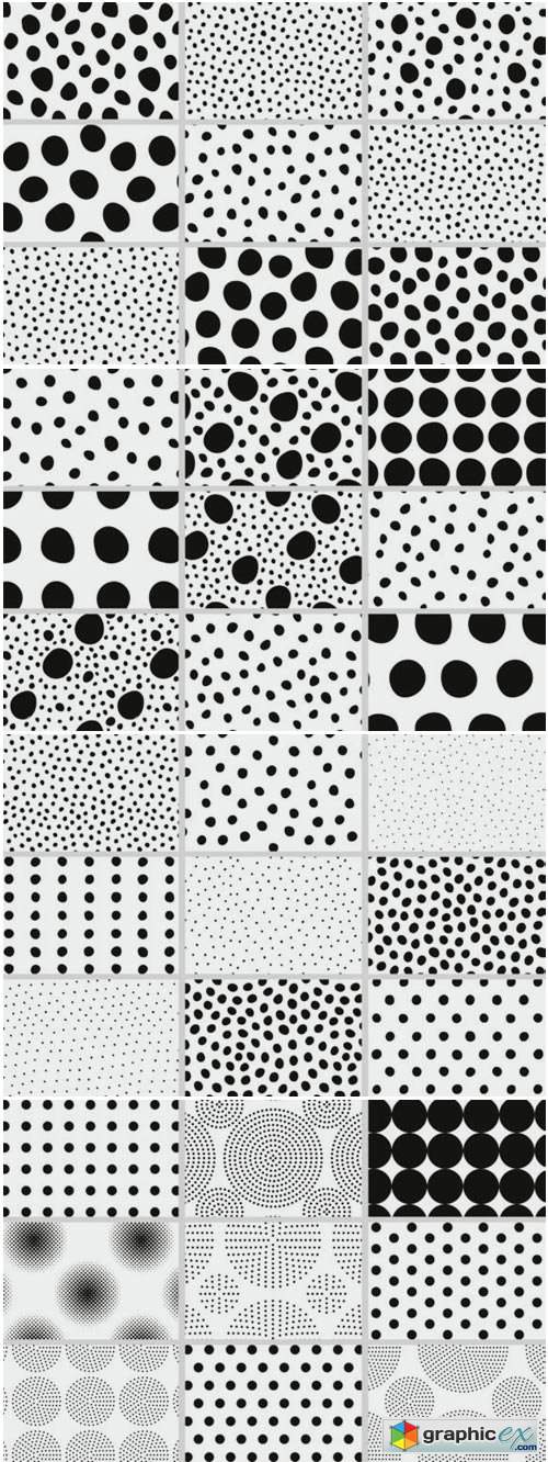 Polka Dots Seamless Patterns