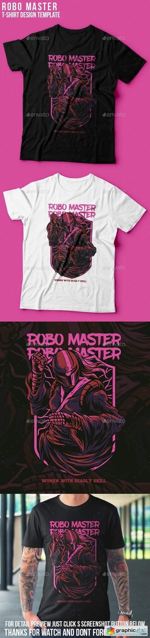 Robo Master T-Shirt Design