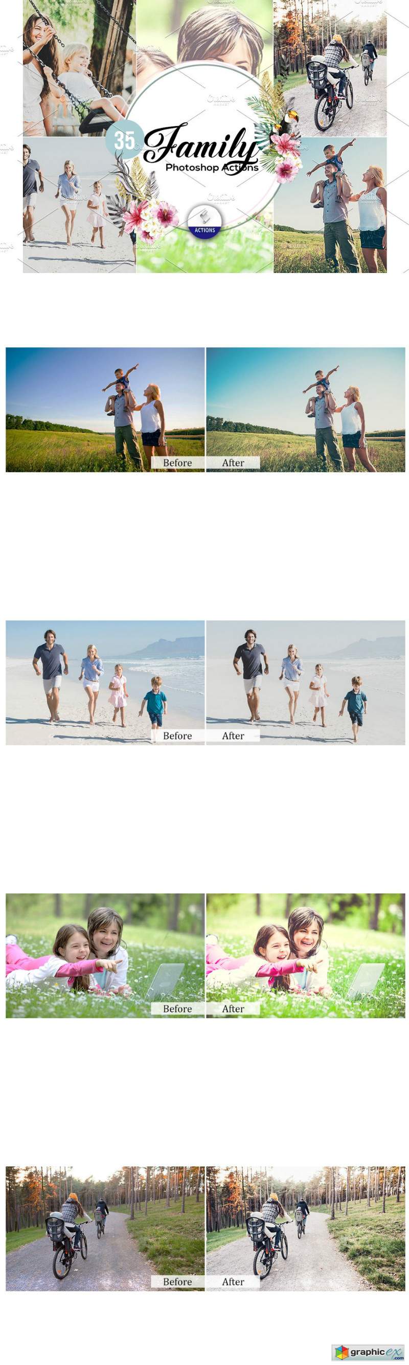 35 Family Photoshop Actions