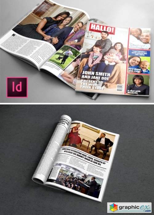 Gossip Magazine Indesign Template