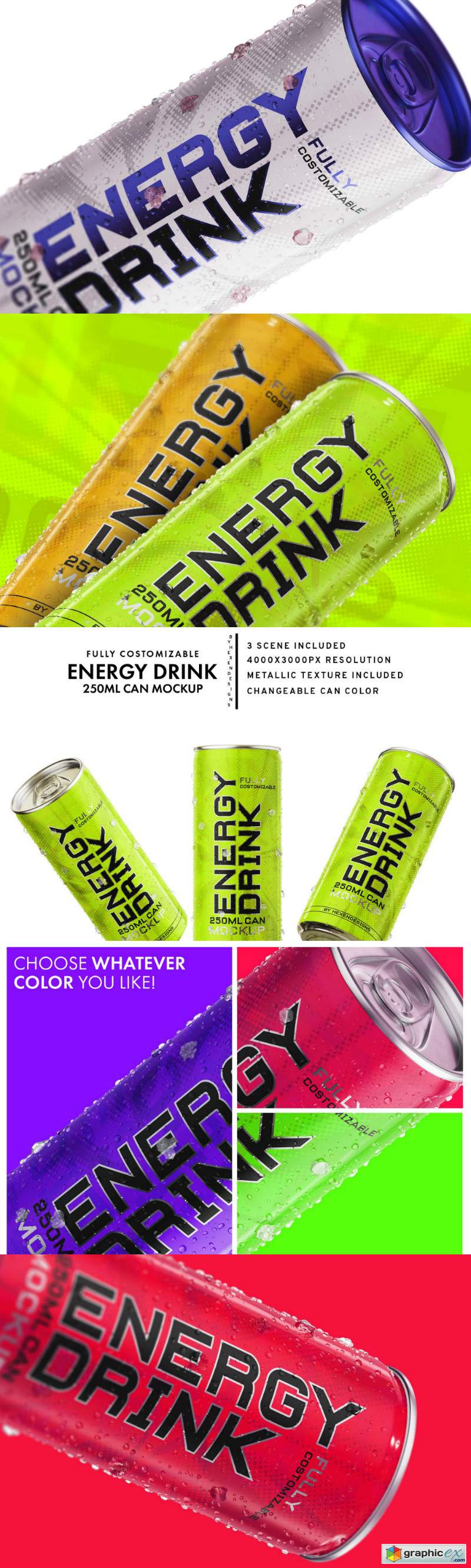 Energy Drink Mockup