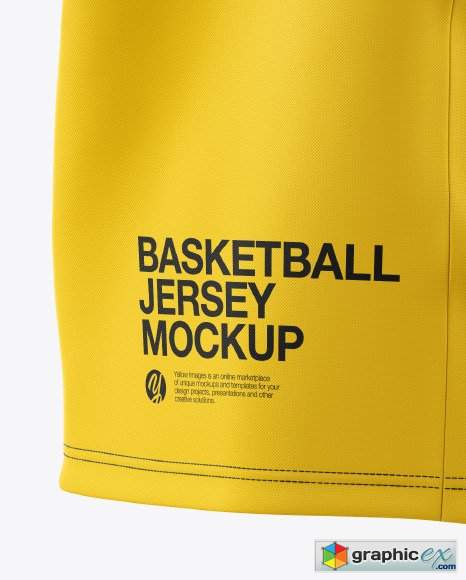 Basketball Jersey with V-Neck Mockup » Free Download ...
