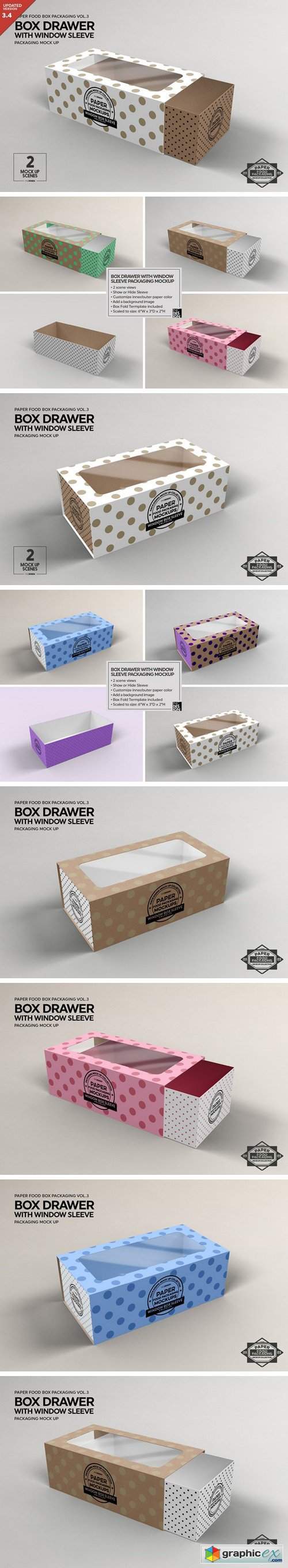 Box Window Sleeve Packaging Mockup