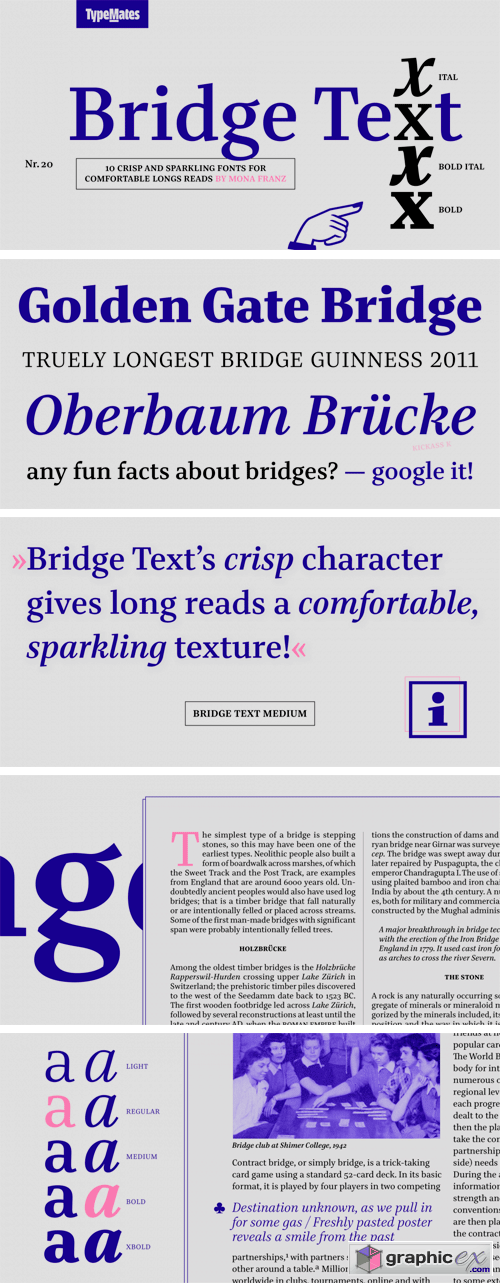 Bridge Text Font Family