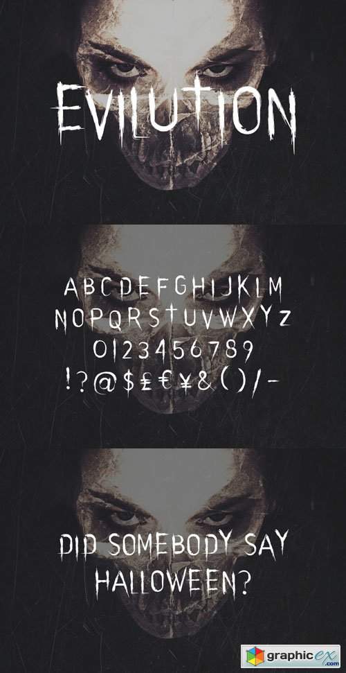 Evilution - Horror Typeface