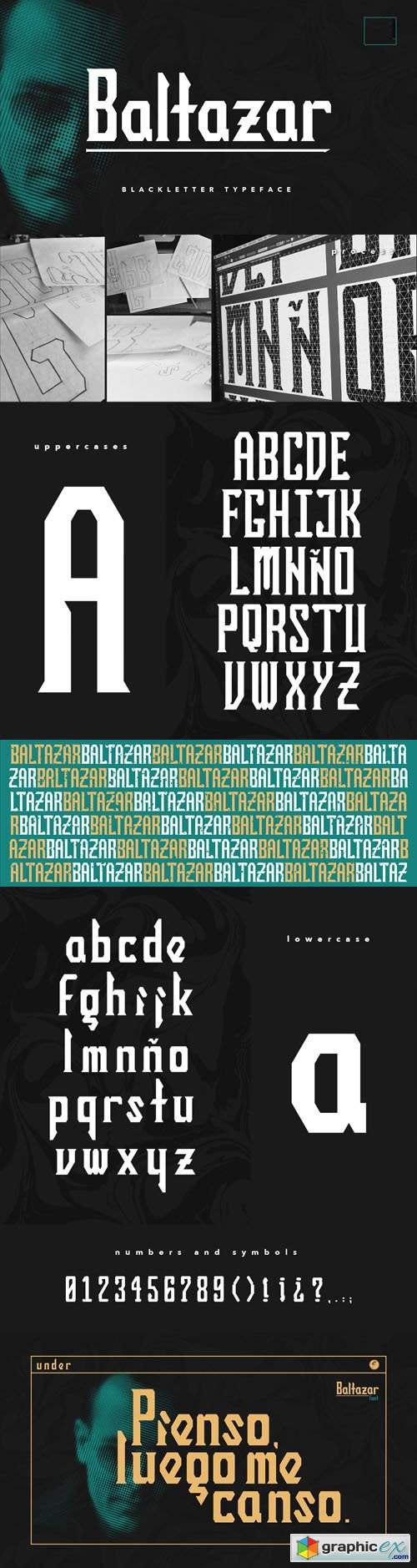 BALTAZAR Blackletter Typeface