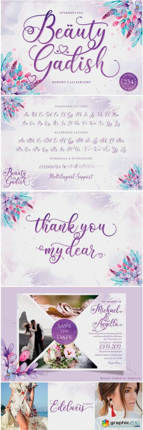 Beauty Gadish Font