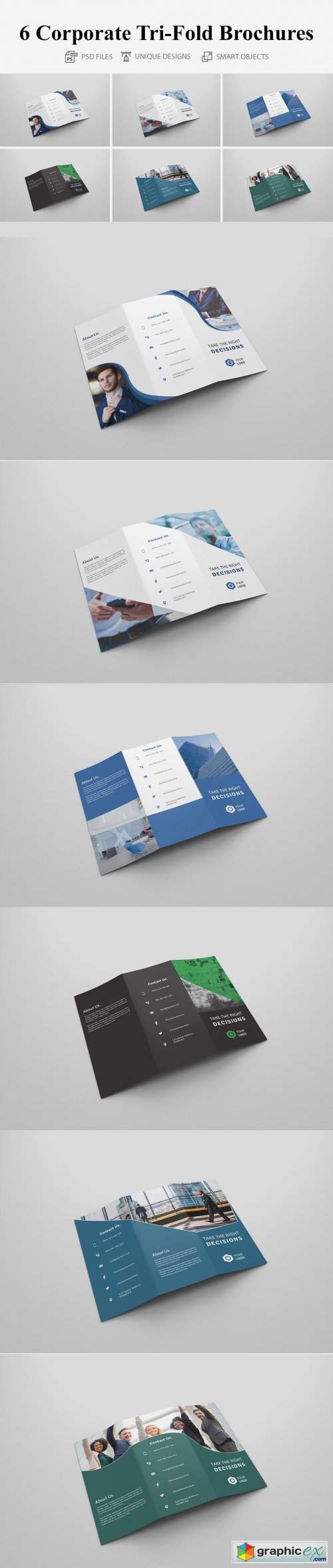 6 Corporate Tri-fold Brochure