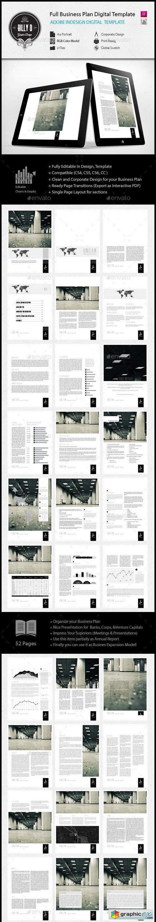 Full Business Plan Digital InDesign A4 Template