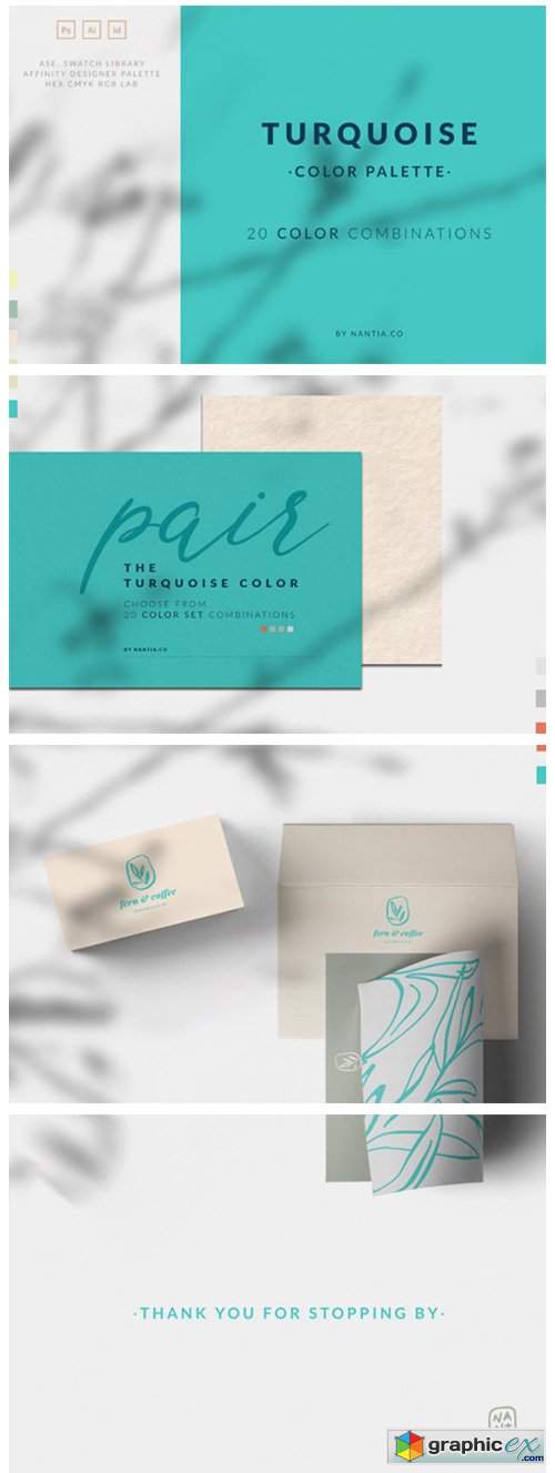 Turquoise Color Palette Collection