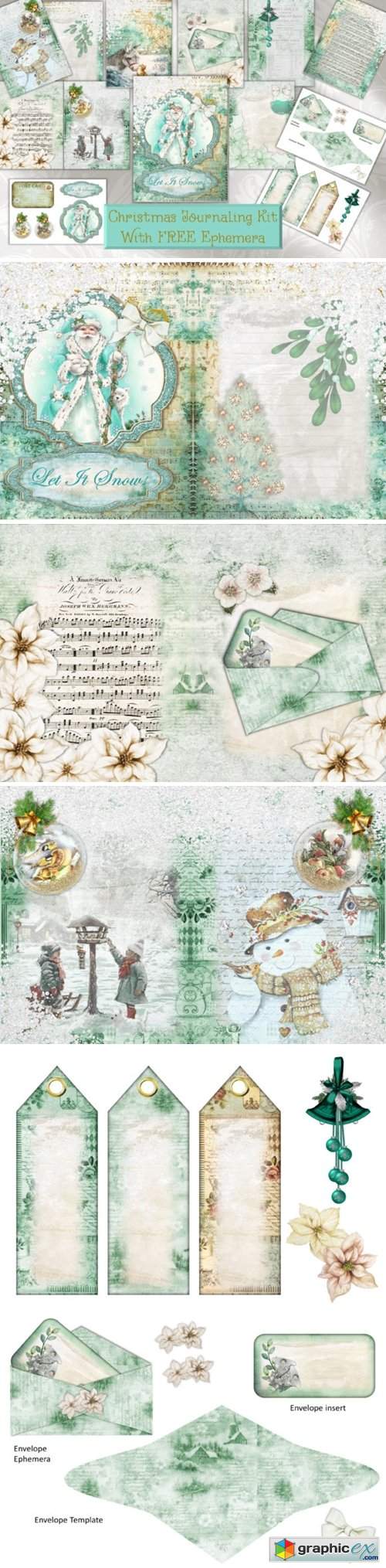 Christmas Backgrounds and Clipart