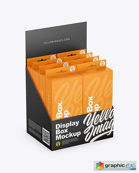Display Box With Boxes Mockup Free Download Vector Stock Image Photoshop Icon