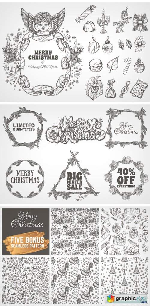 Merry Christmas Beautiful Design Kit