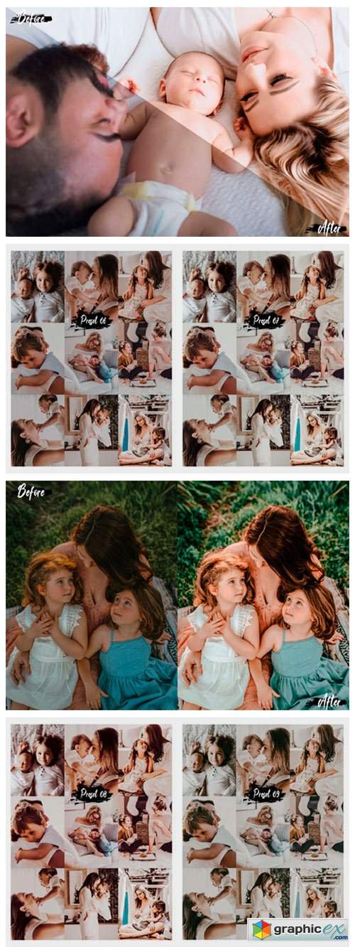 10 Family & Kids Photoshop Actions, ACR