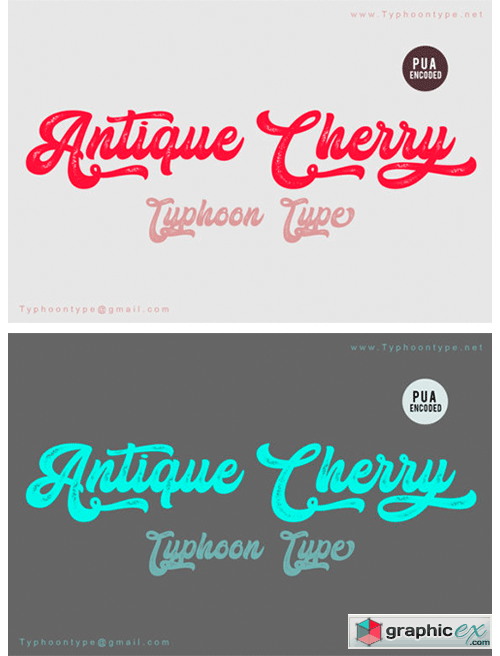 Antique Cherry Font