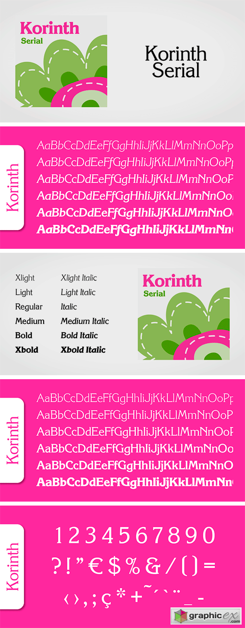 Korinth Serial Font Family