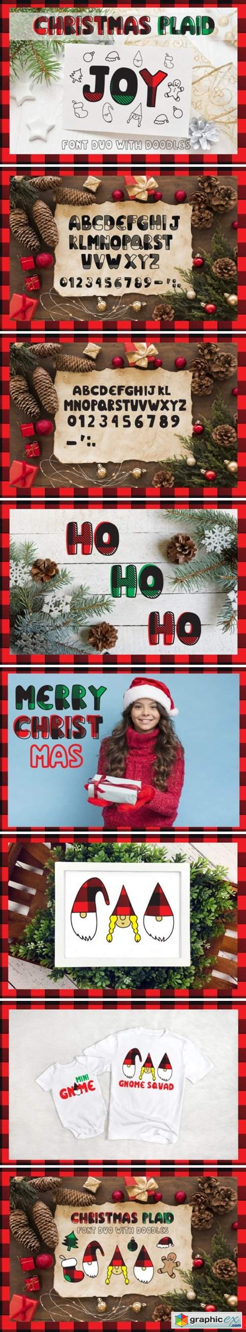 Christmas Plaid Font