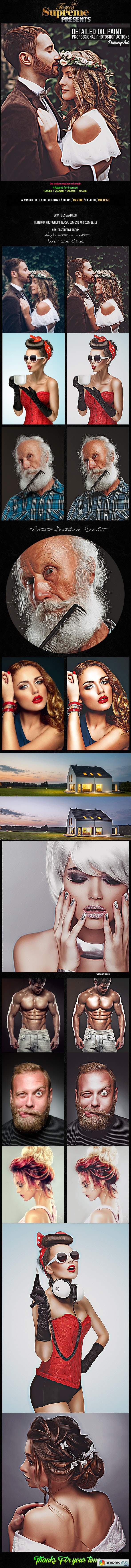 Detailed Oil Painting Photoshop Actions