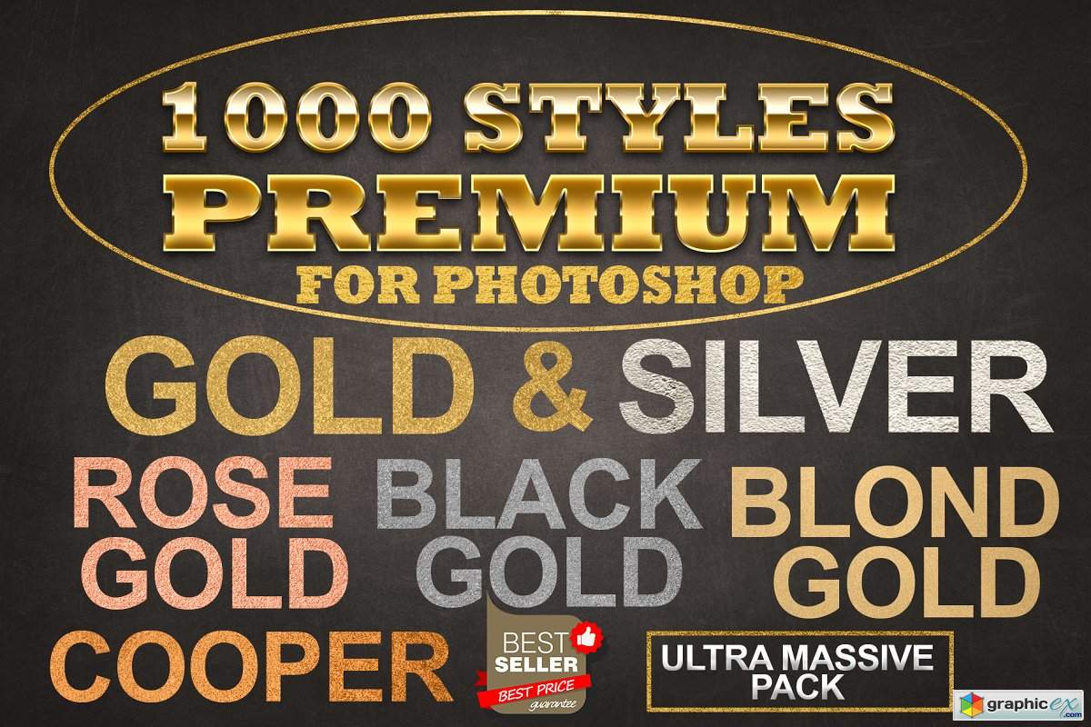 Gold Foil Layer Styles Photoshop