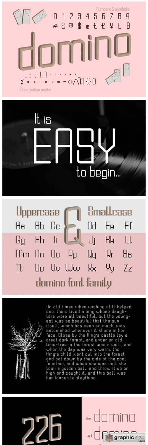 Domino Font Family