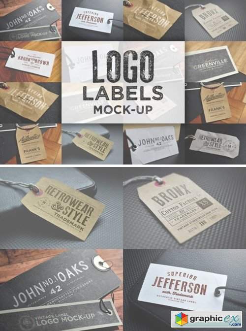 Logo Labels Mock-ups
