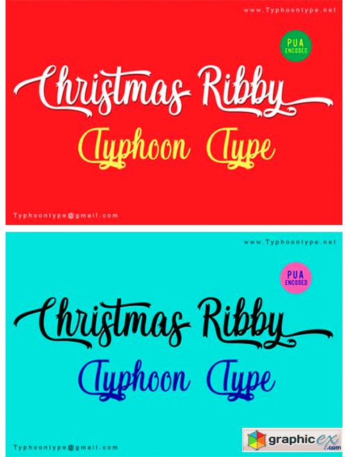 Christmas Ribby Font
