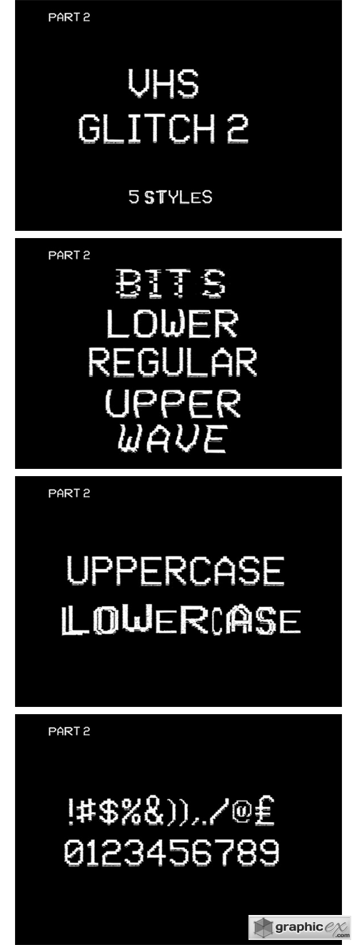 VHS Glitch 2 Font