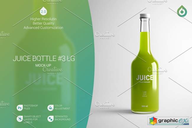 Juice Bottle LG Mock-Up #3 [V2.0]