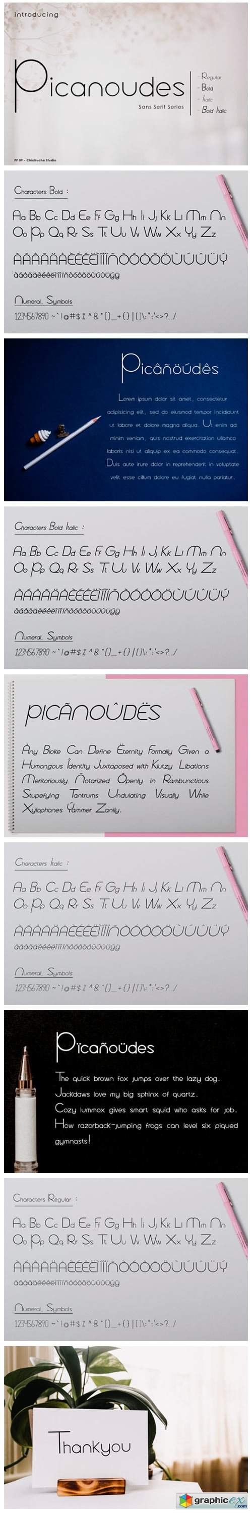  Picanoudes Font 