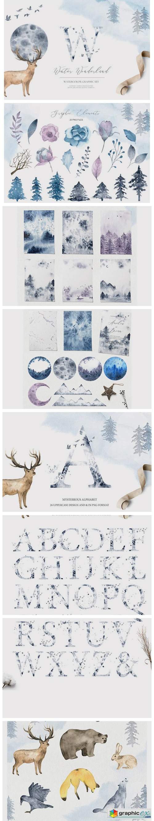  Winter Wonderland - Watercolor Set 