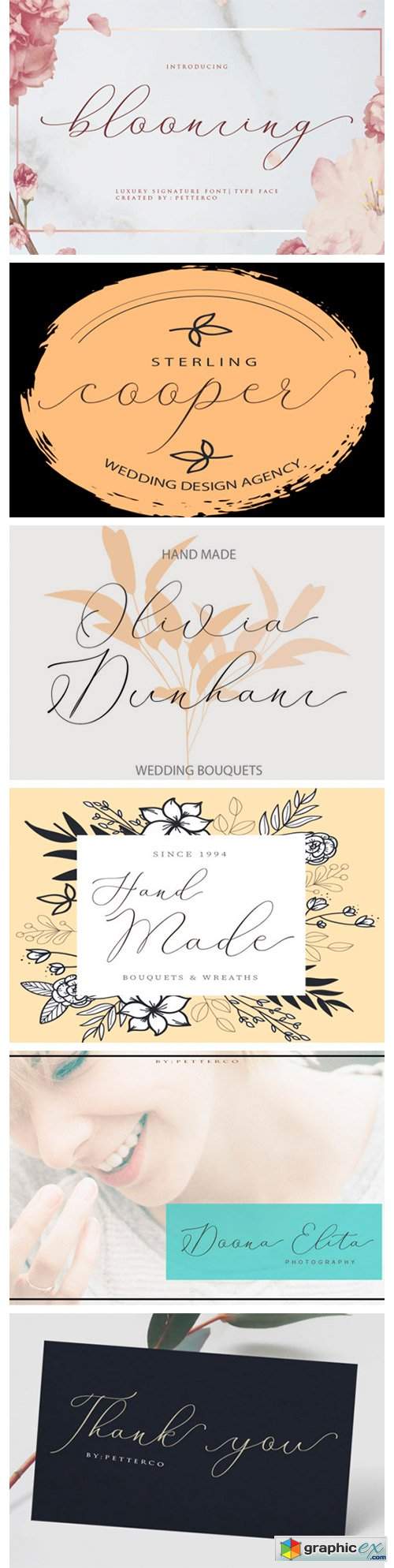  Blooming Font 