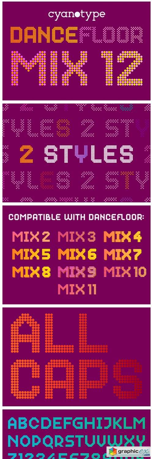  Dance Floor Mix 12 Font 
