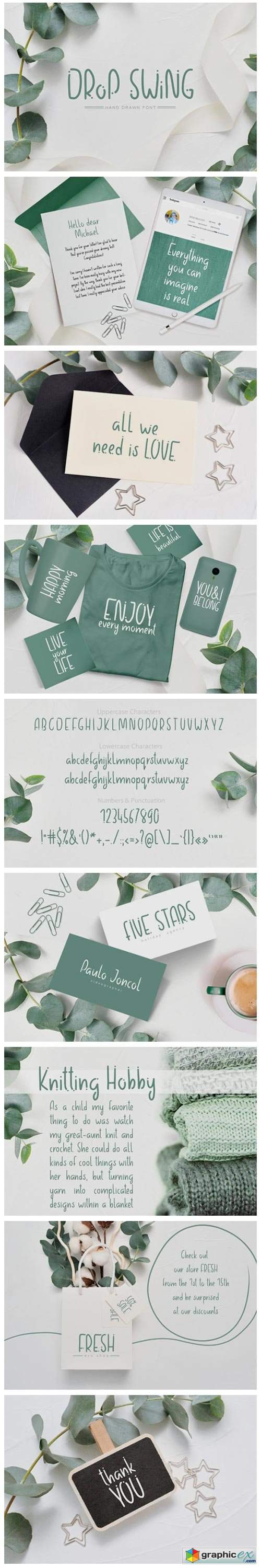  Drop Swing Font 