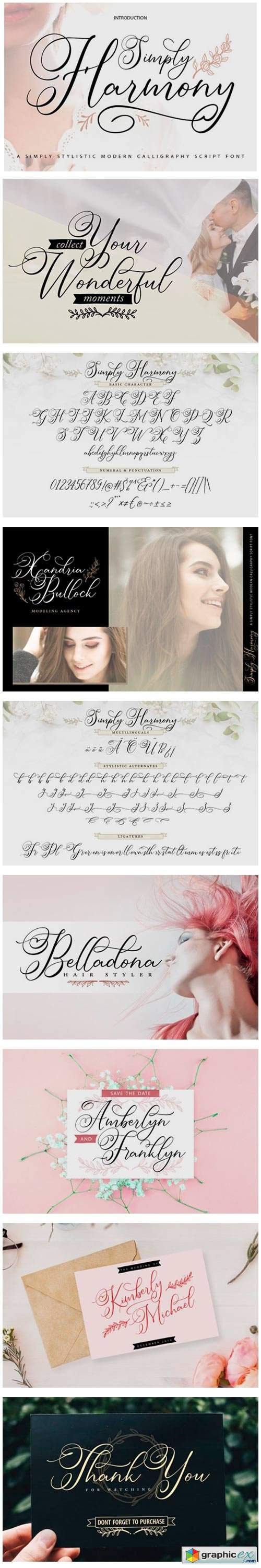  Simply Harmony Font 