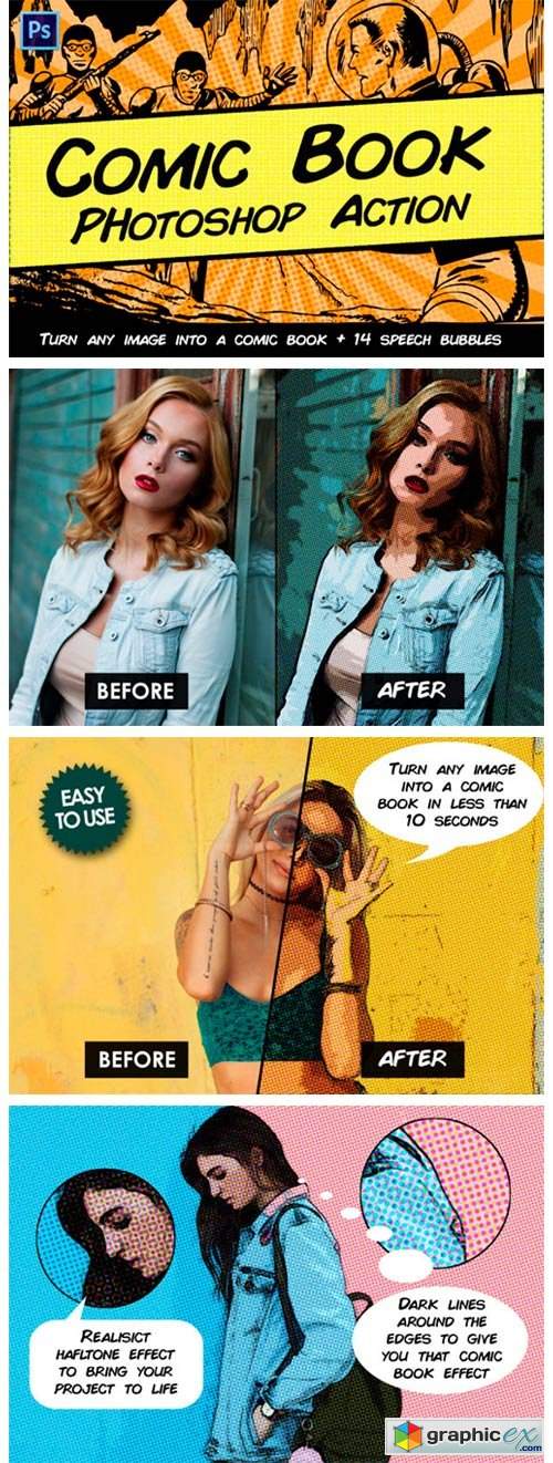 comics photoshop action free download