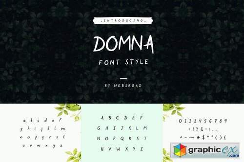 Domna - Custom Handmade Font Style
