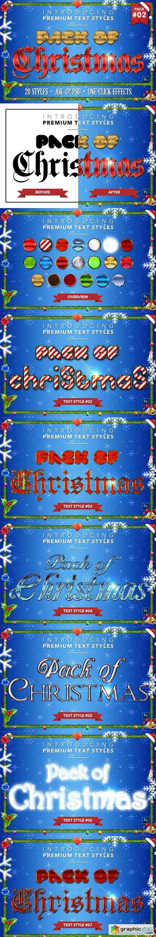 Christmas Pack #2 - Text Styles 