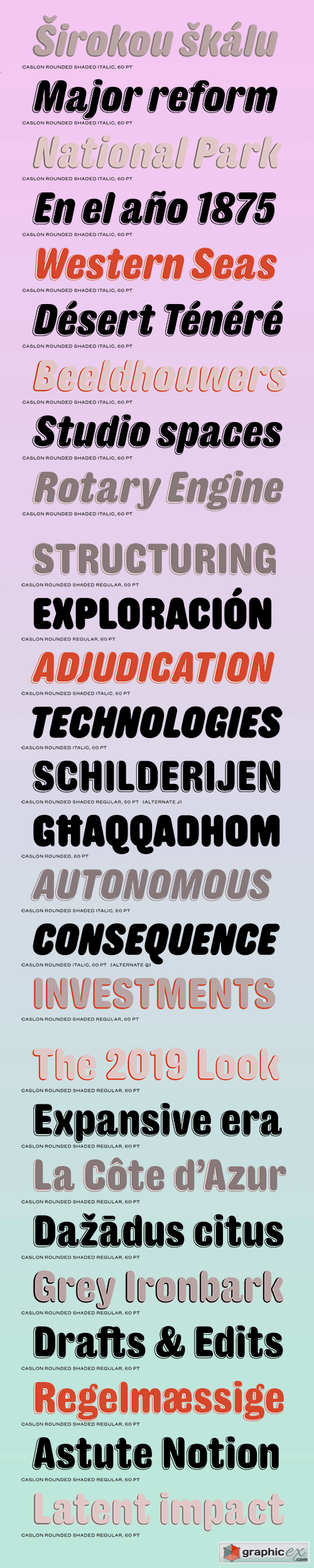 Caslon Rounded Font Family