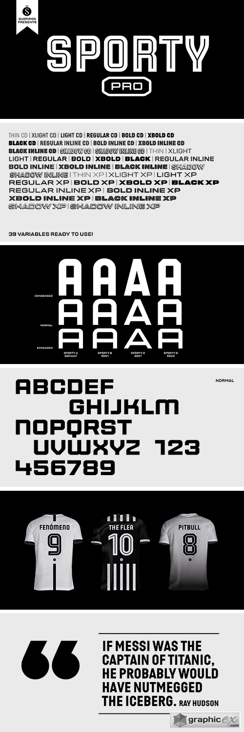 Sporty Pro Font Family