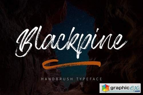  Blackpine - Handbrush Typeface 