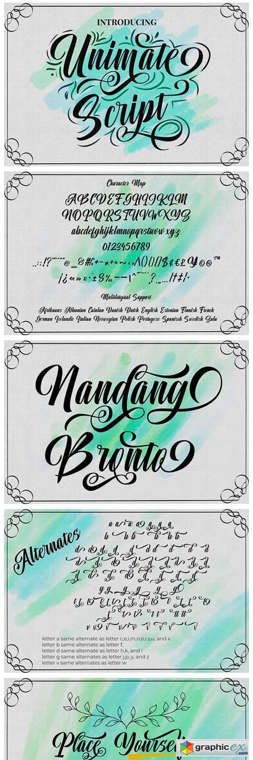 Unimate Font