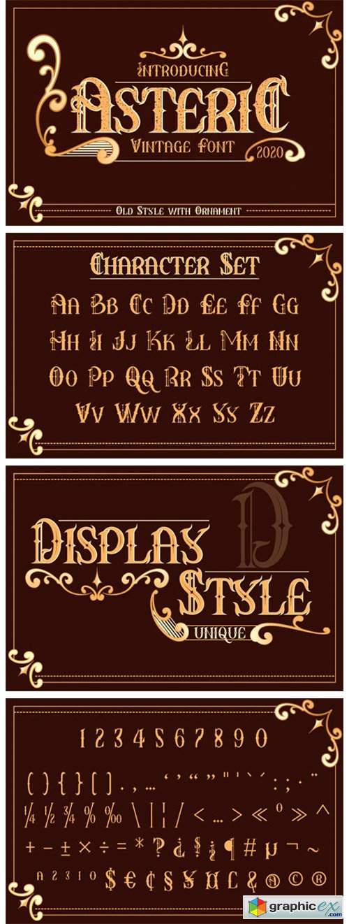  Asteric Font 