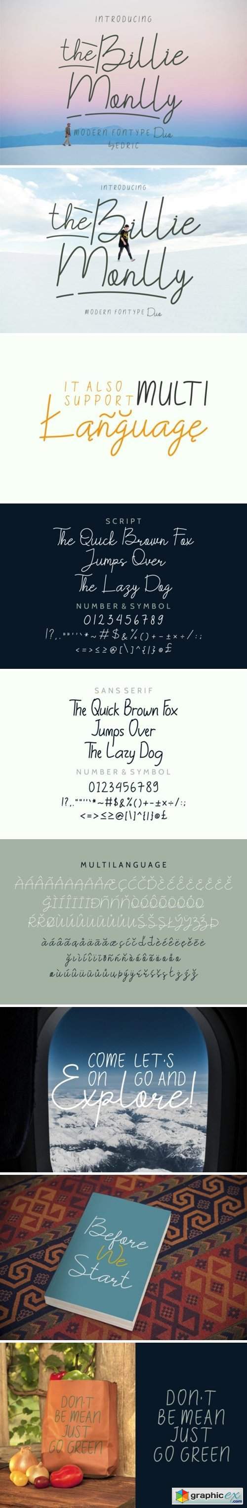 The Billie Monlly Font