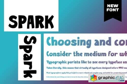Spark Casual display font