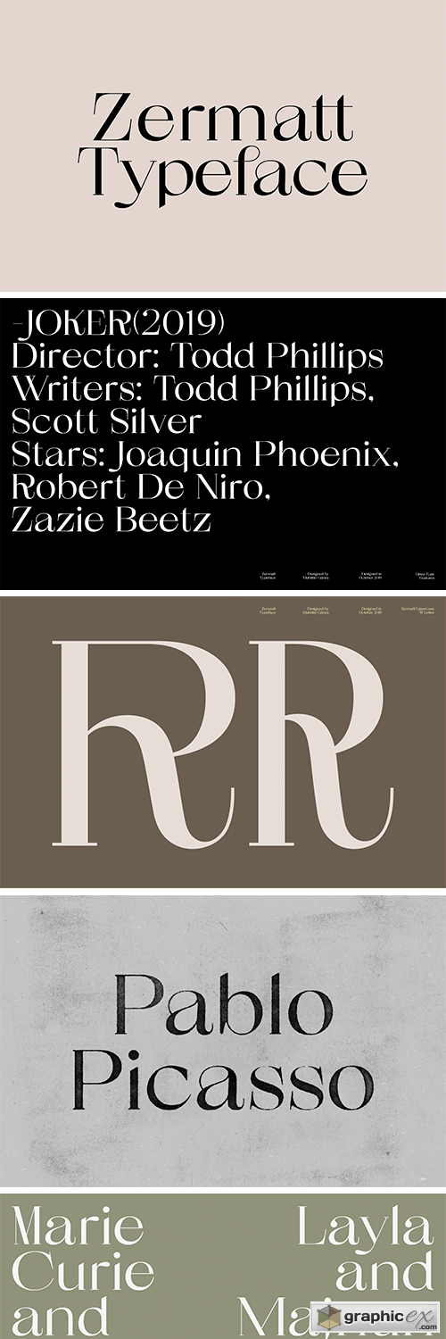  Zermatt Typeface 