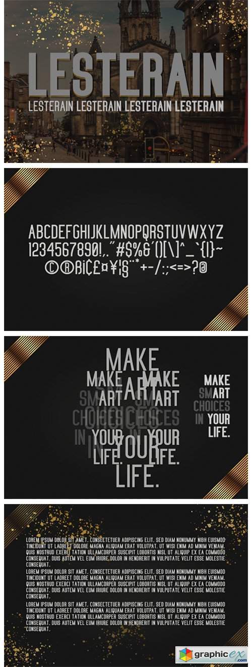 Lesterain Font Family