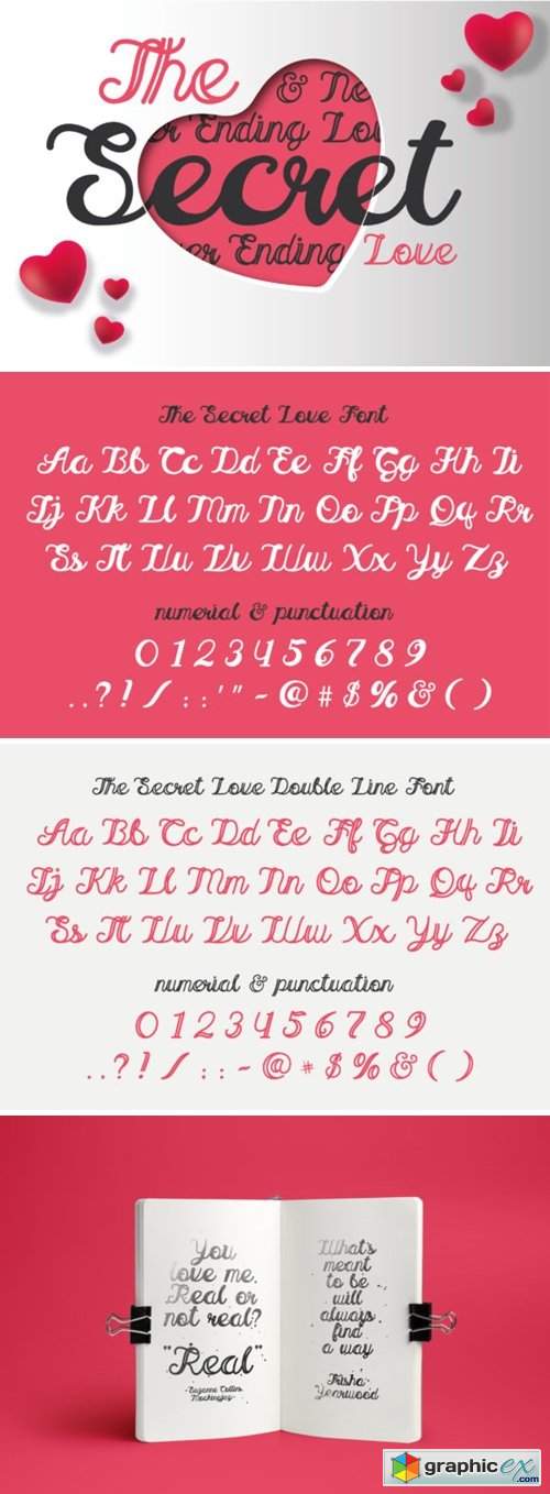  The Secret Love Font 