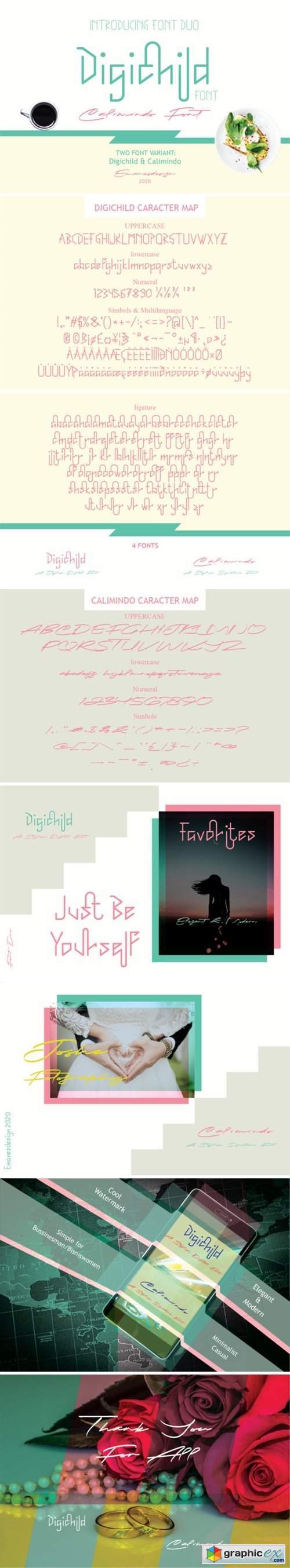 Digichild Duo Font